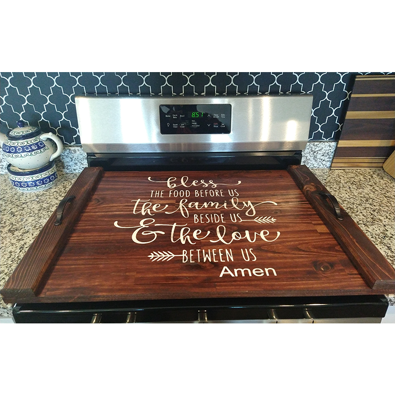 Bless the Food - Stove Top Cover – Mixed Media Guru